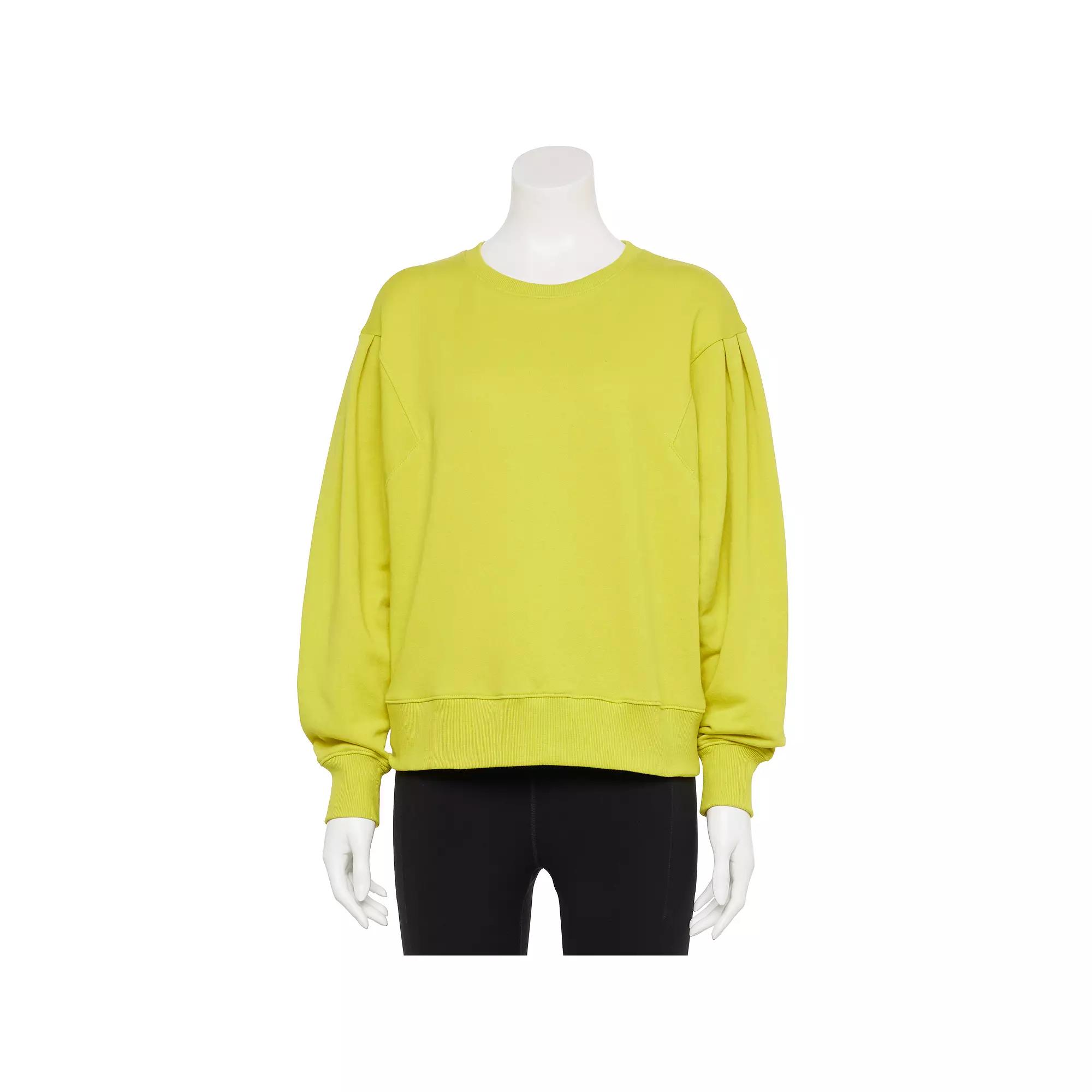 Women's Sonoma Goods For Life® Balloon Sleeve Sweatshirt, Size: Large, Transcend Green Product Image