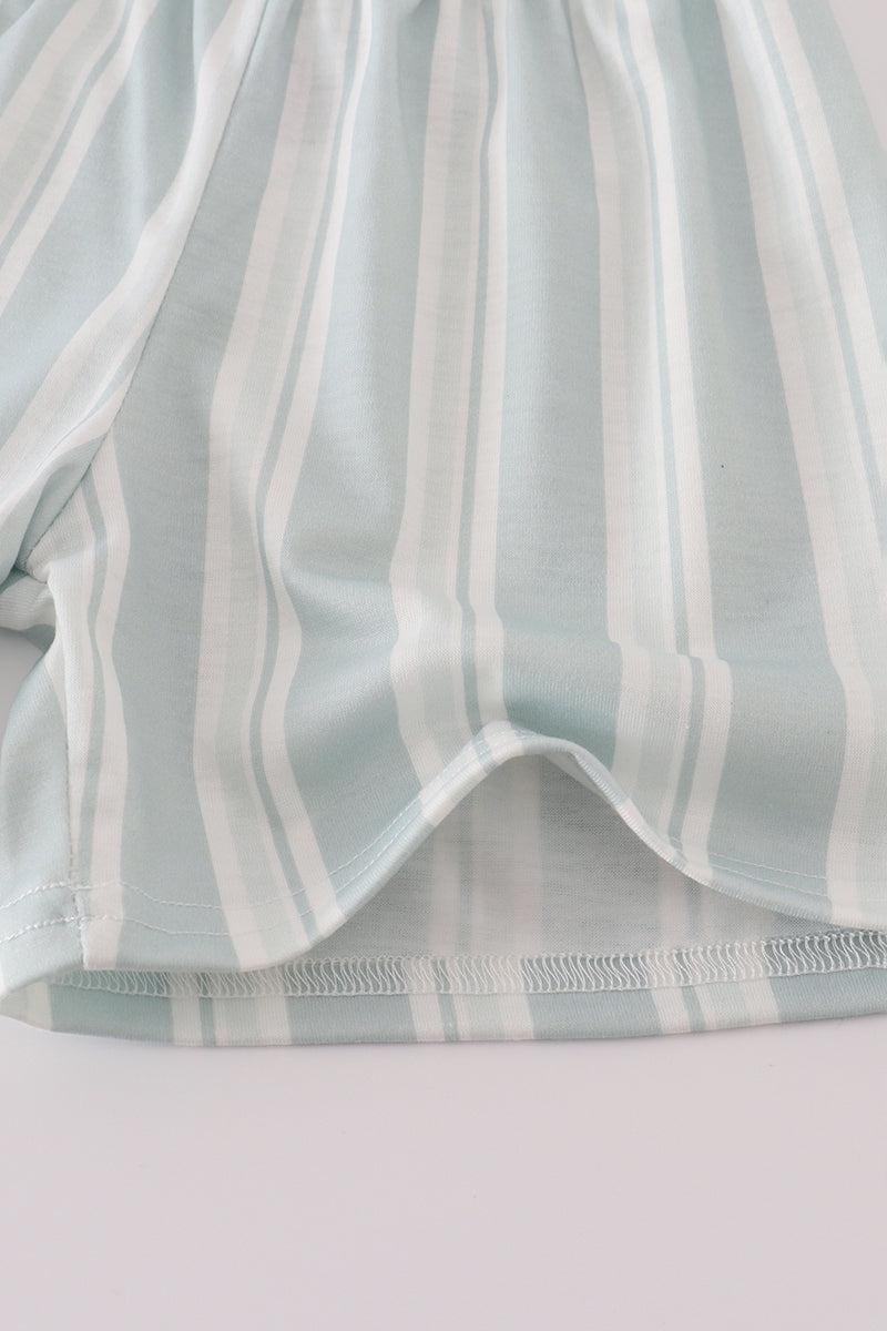 Premium Gray muslin boy shorts set Product Image