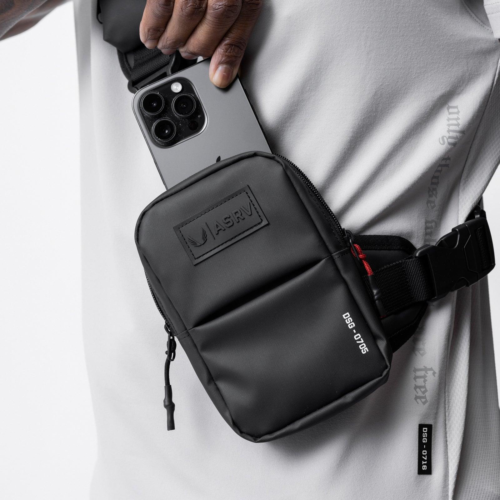 0705. Waterproof Holster Sling Bag - Black Product Image