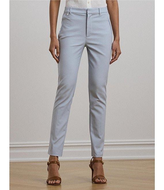 Lauren Ralph Lauren Double-Face Stretch Crop Pants Product Image