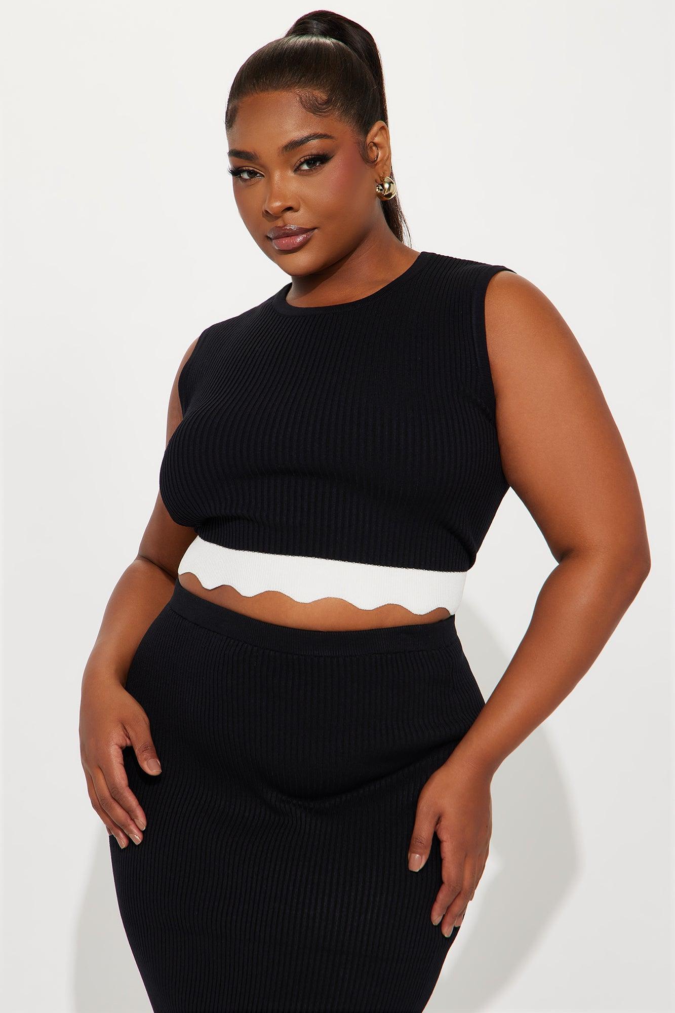 Melissa Sweater Maxi Skirt Set - Black Product Image