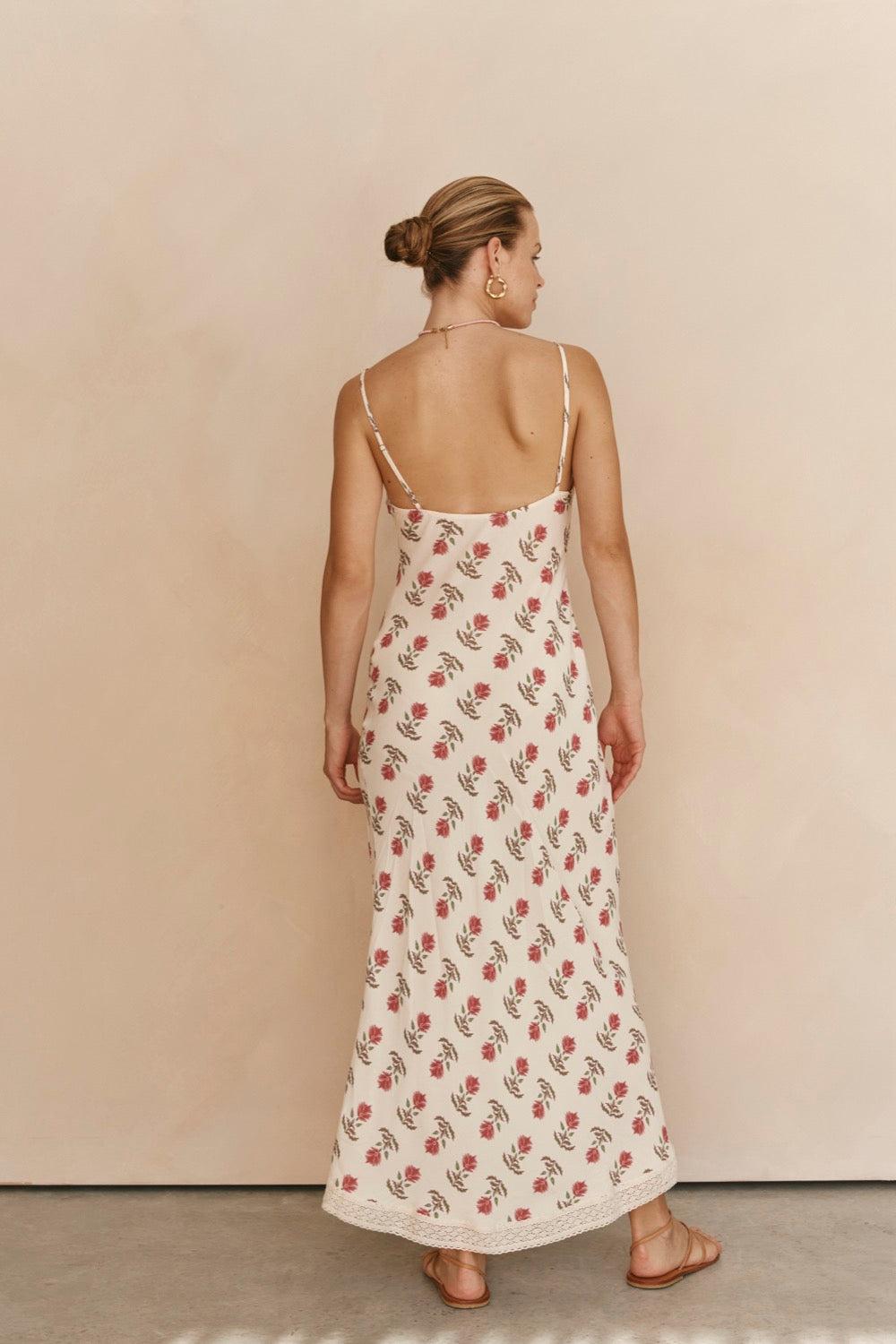 Odesse Bias Cut Maxi Dress Boheme Product Image