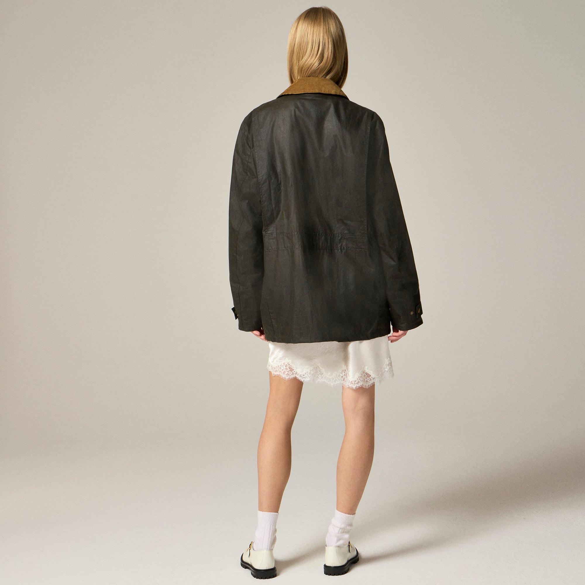 Barbour® X J.Crew Barn Jacket™ in waxed cotton Product Image