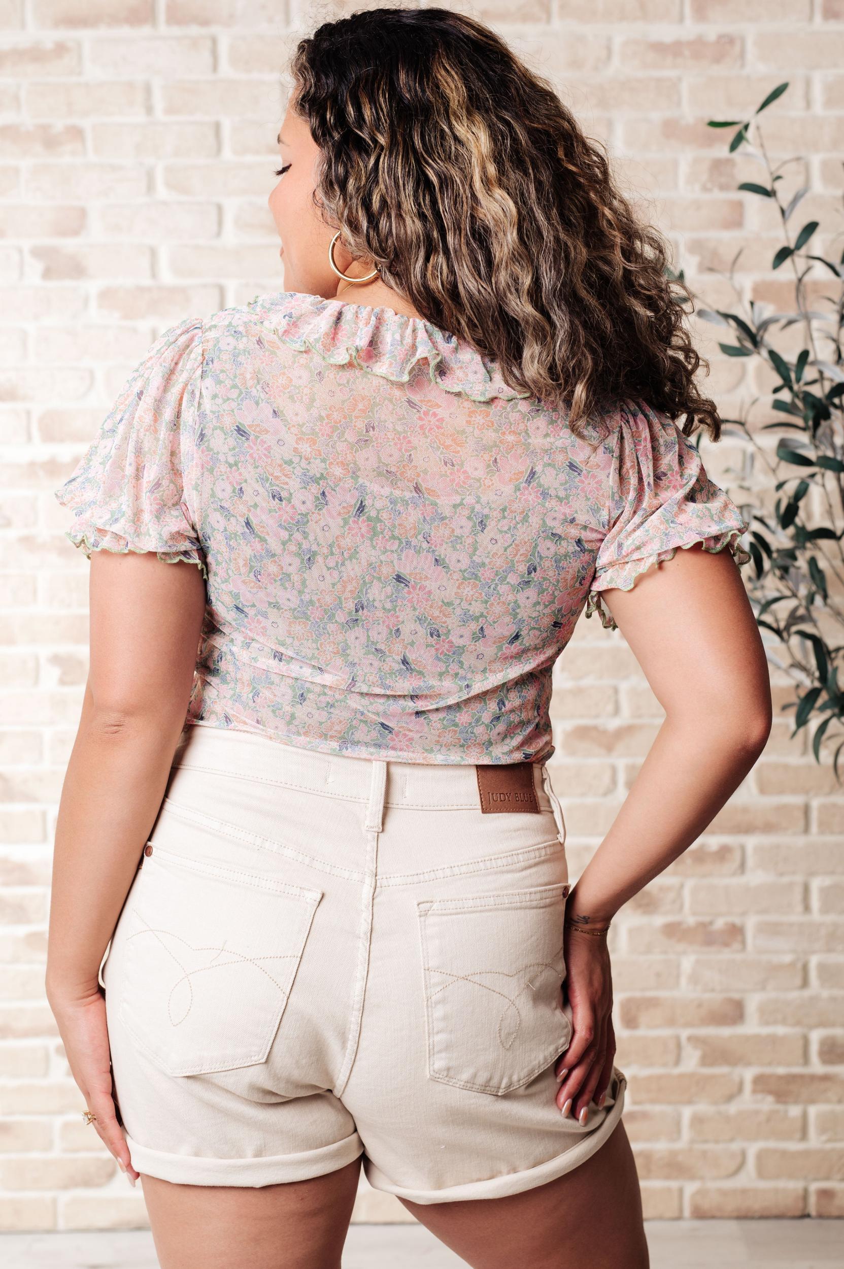 Pilates Princess Off Shoulder Top in Light Taupe Female Product Image