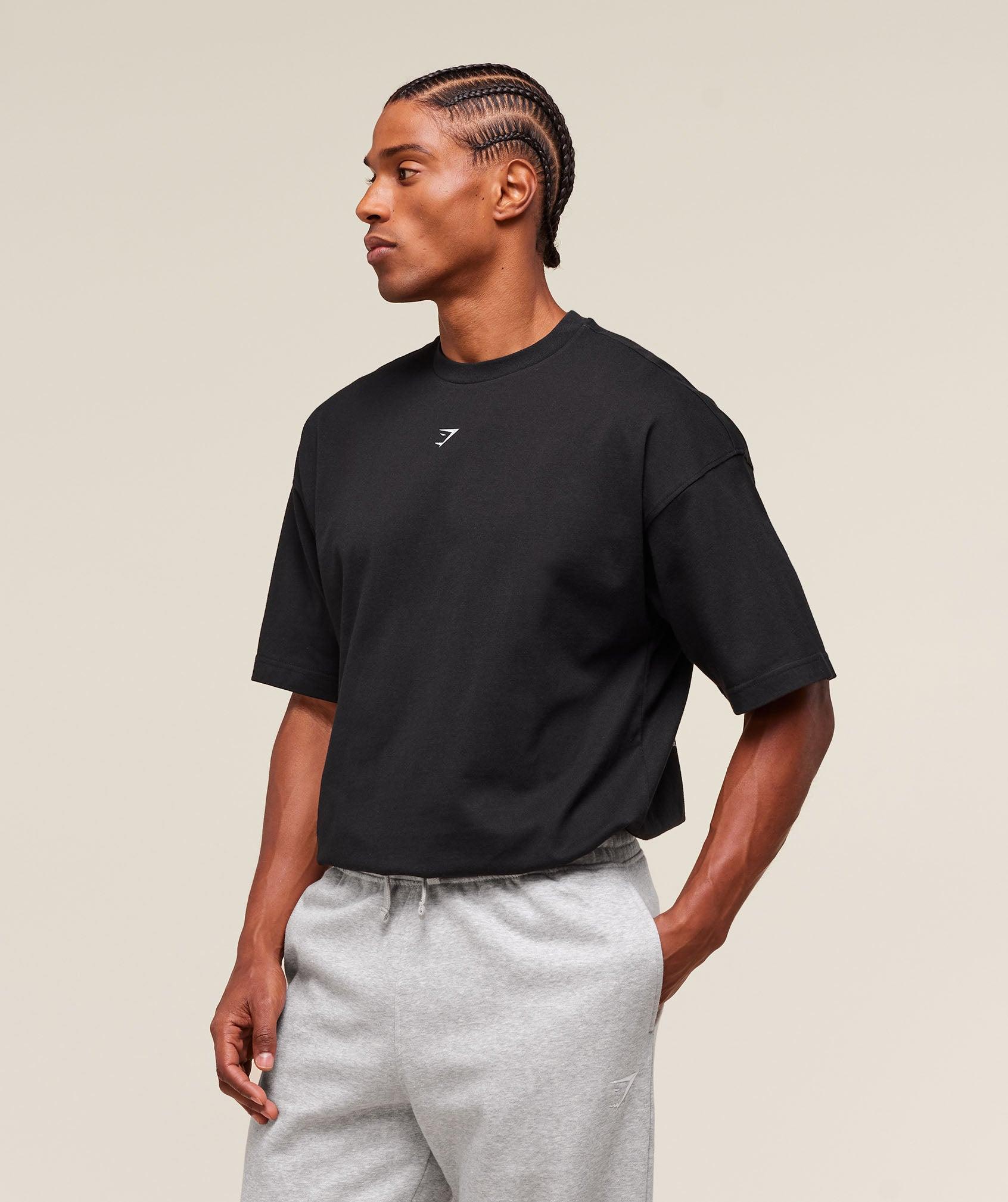 Gymshark Lifting Club Flex T-Shirt - Black Male Product Image