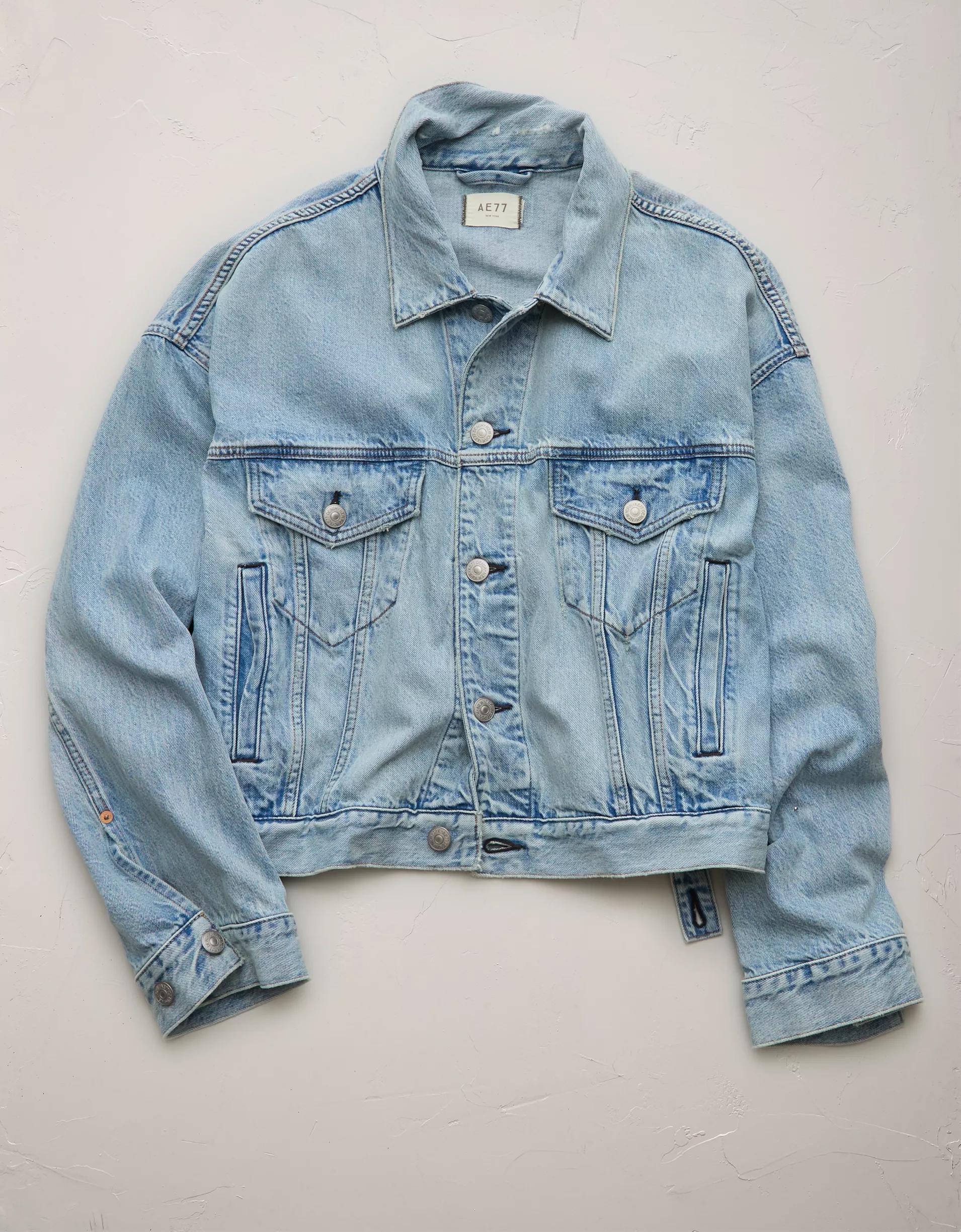AE77 Premium Oversized Denim Jacket Product Image