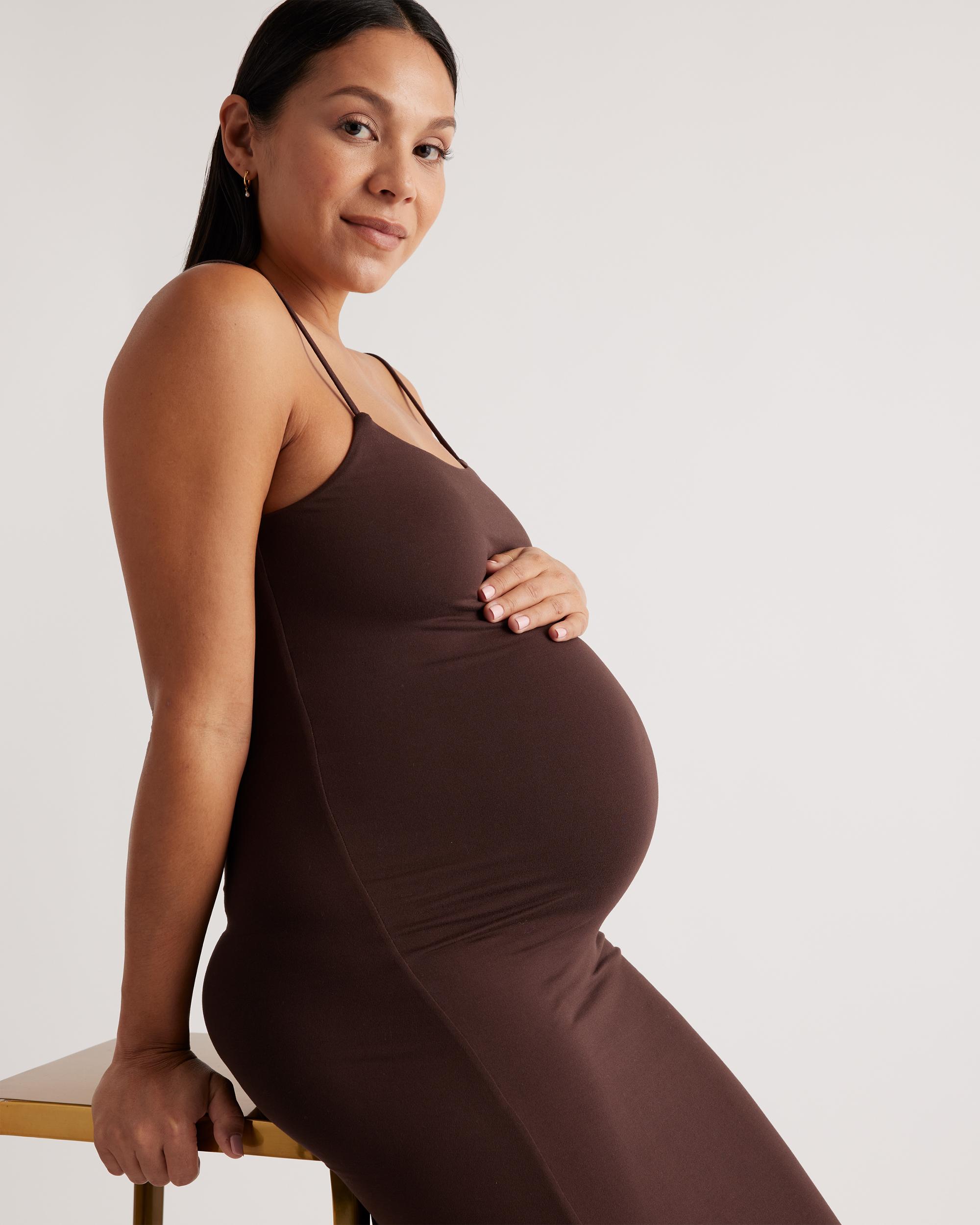 Quince | Women's Recycled Knit Maternity Maxi Dress Recycled Polyester Product Image