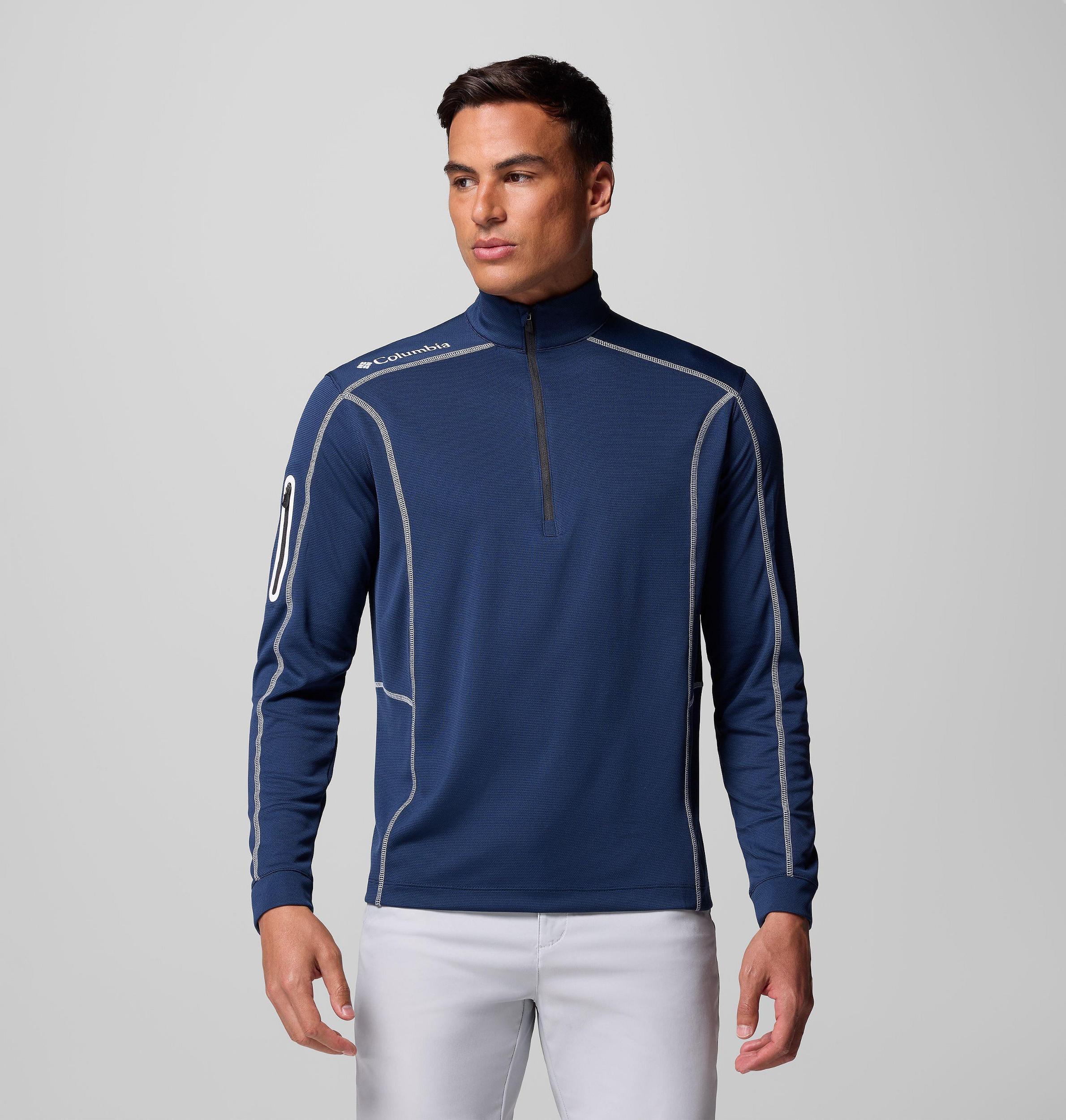 Columbia Mens Shotgun Quarter Zip Golf Pullover- Product Image