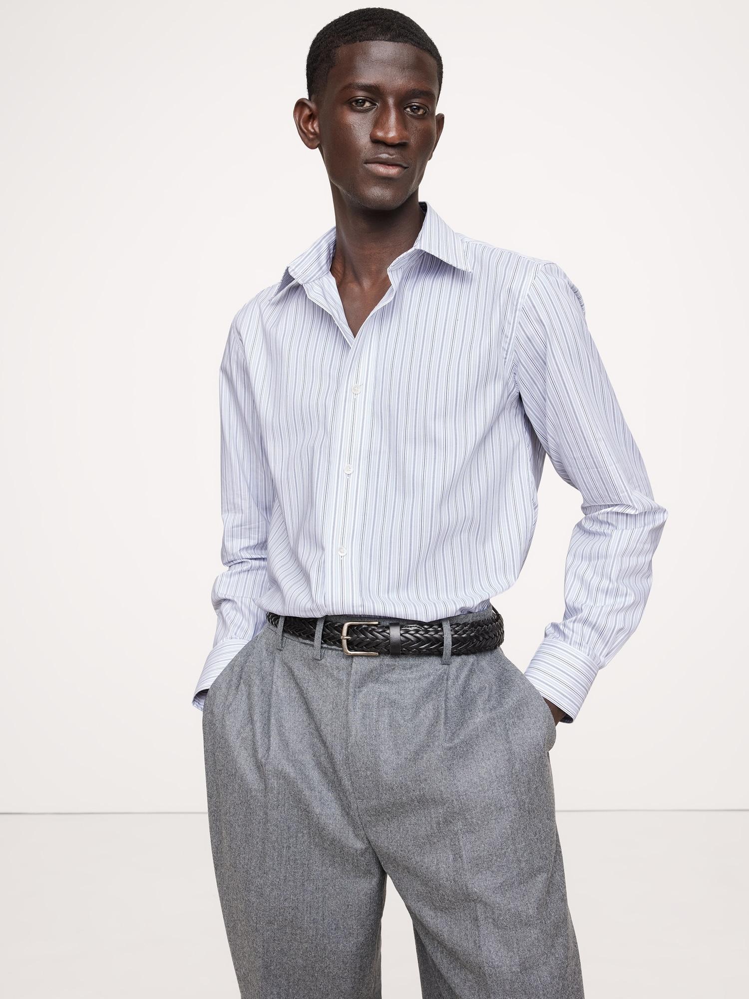Slim-Fit Wrinkle-Resistant Dress Shirt Product Image