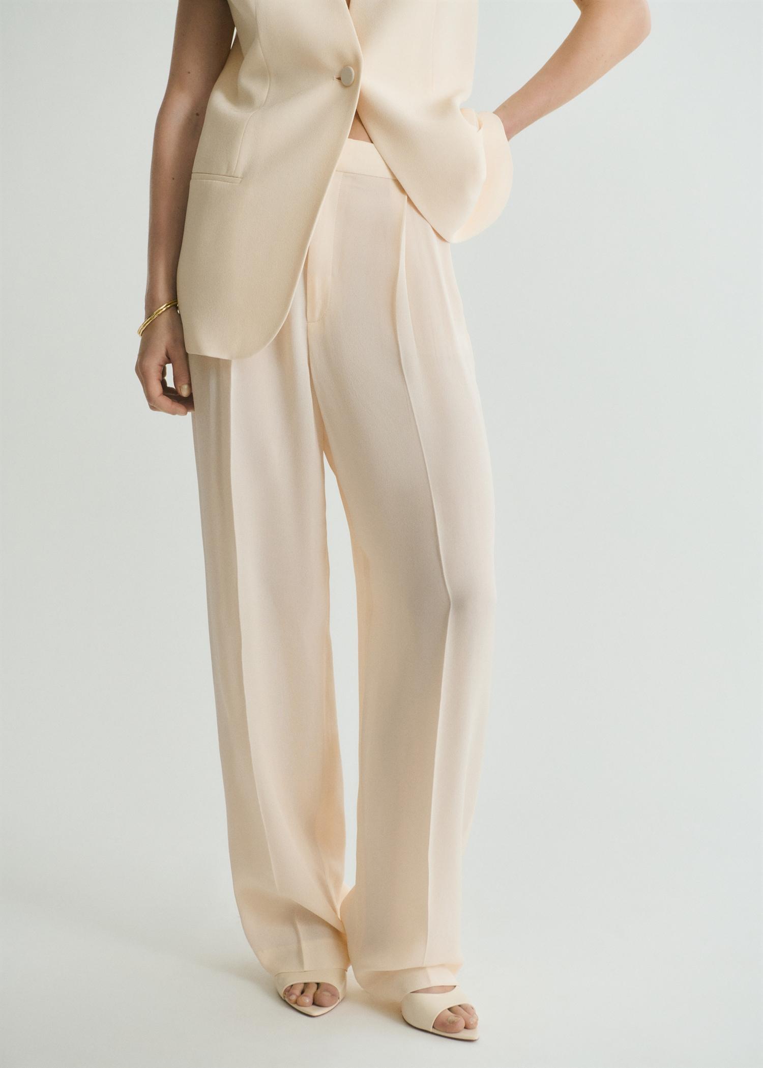 Straight-fit suit pants - Women | MANGO USA Product Image