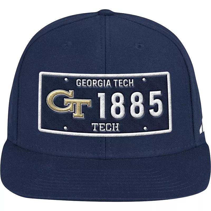 Men's adidas Navy Georgia Tech Yellow Jackets Established Snapback Hat, Nc2 Blue Product Image