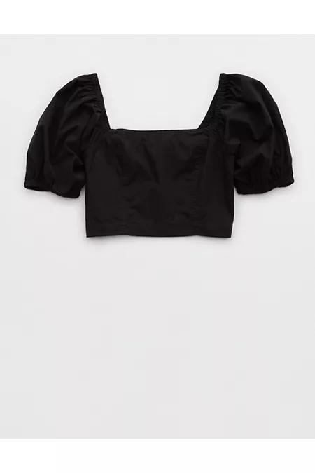 Aerie Puff Sleeve Square Neck Top Women's Product Image