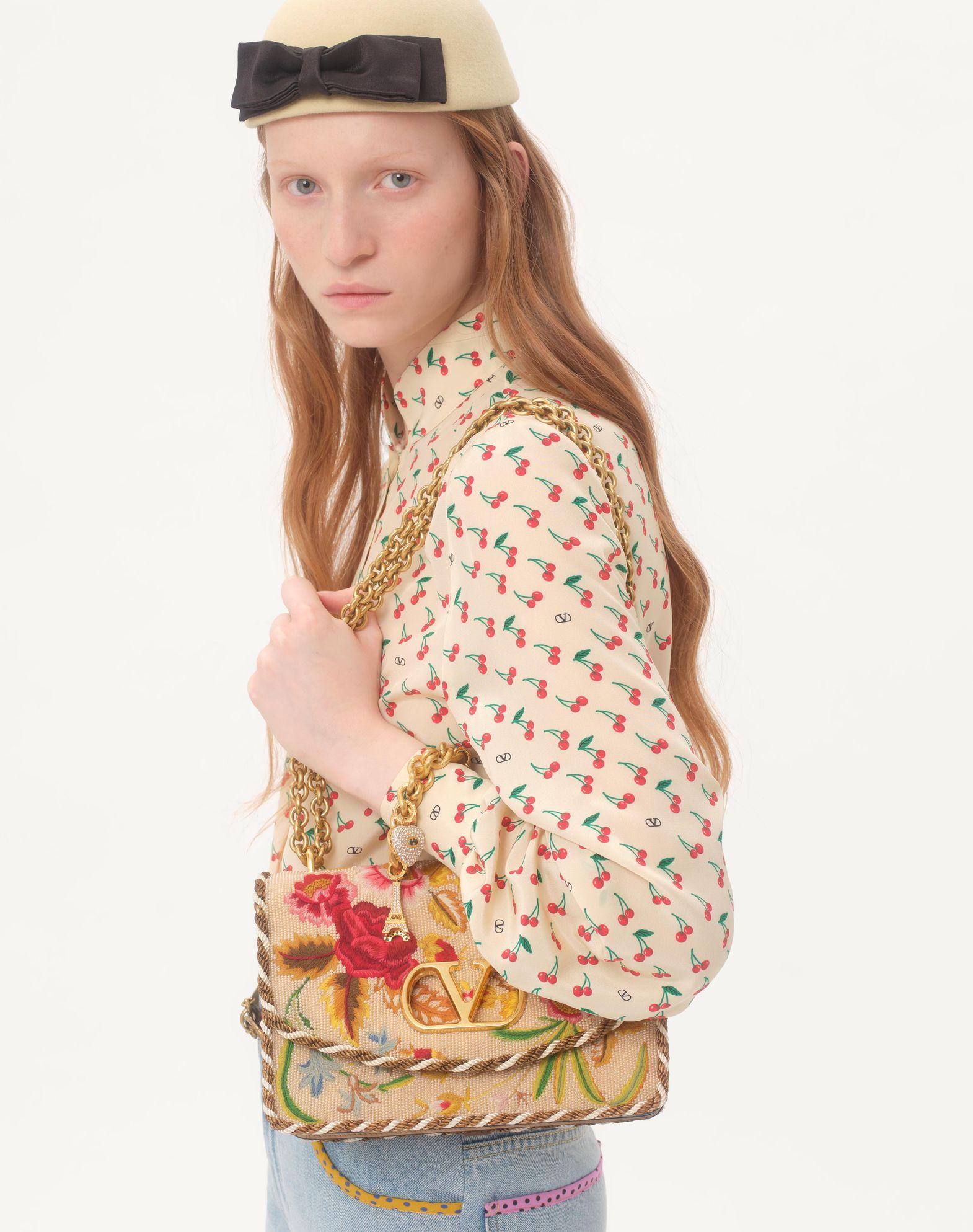 Crepe De Chine Shirt With Cherryfic Print Product Image