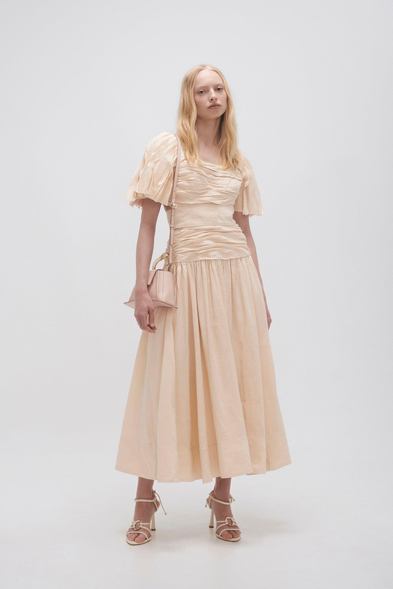 Marianne Ruched Midi Dress Product Image