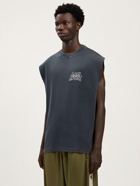 Palm Leaf Distressed Tank Product Image