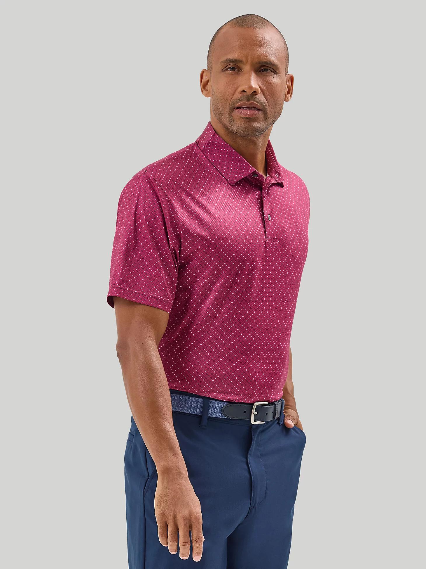 Men's Golf Series Diamond Geometric Print Polo Shirt | Men's Tops & Tees | Lee® Product Image