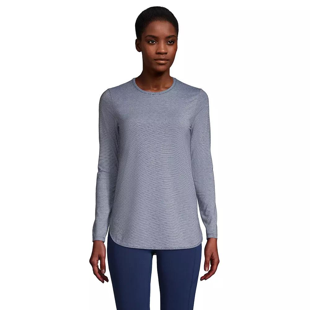 Petite Lands' End Moisture-Wicking UPF 50 Long Sleeve Tunic, Women's,  Product Image