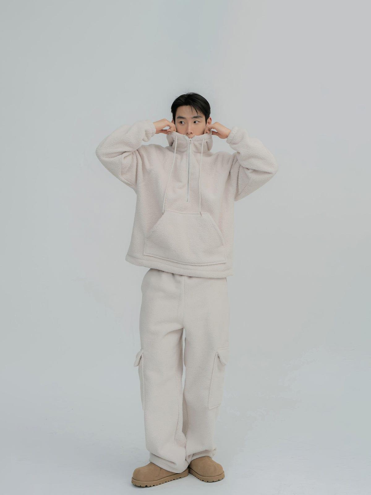 RT No. 12429 FLEECE QUARTER ZIP HOODIE & CARGO SWEATPANTS Product Image