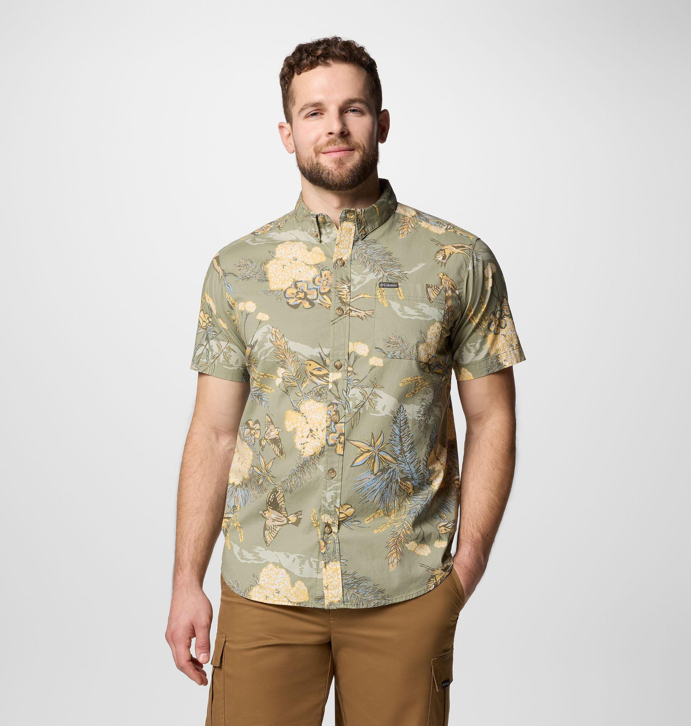 Columbia Mens Rapid Rivers Printed Short Sleeve Shirt- Product Image
