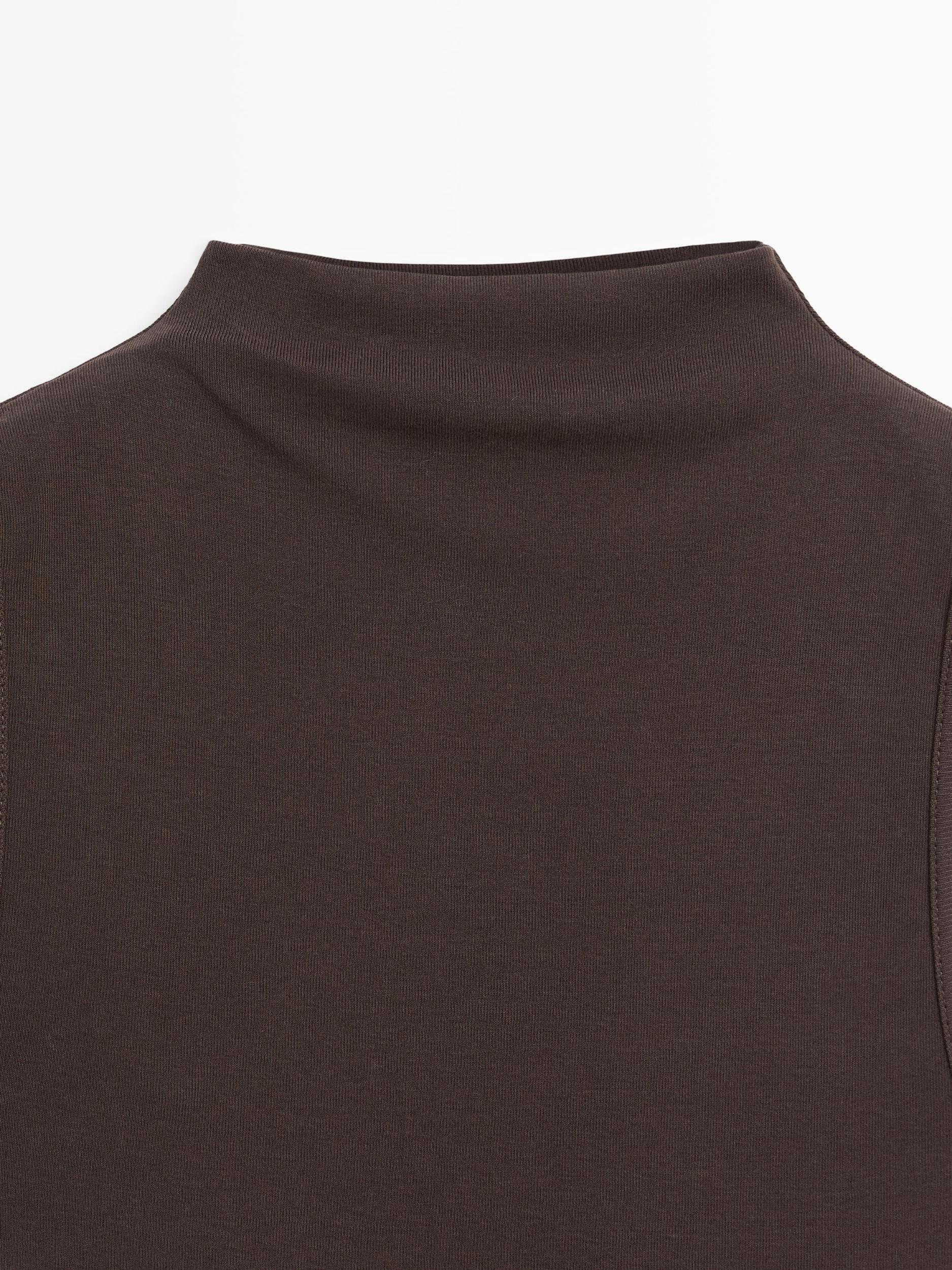 100% cotton funnel neck top Product Image