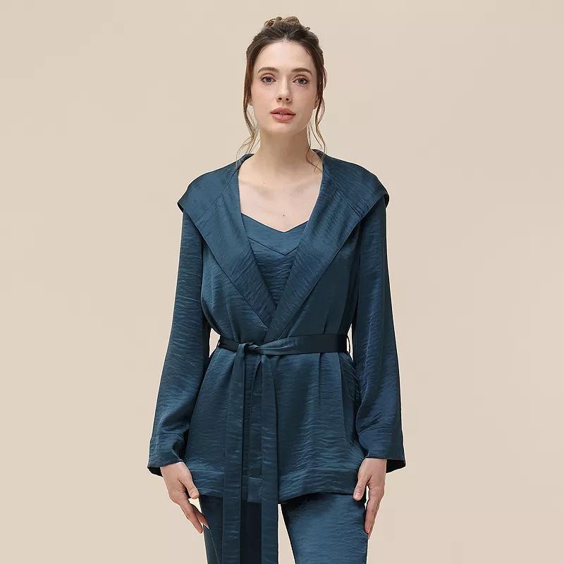 Women's Adyson Parker Satin Cami and Robe Set,  Product Image