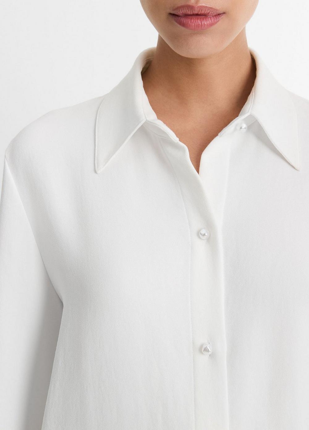 Pearl-Button Long-Sleeve Shirt Product Image