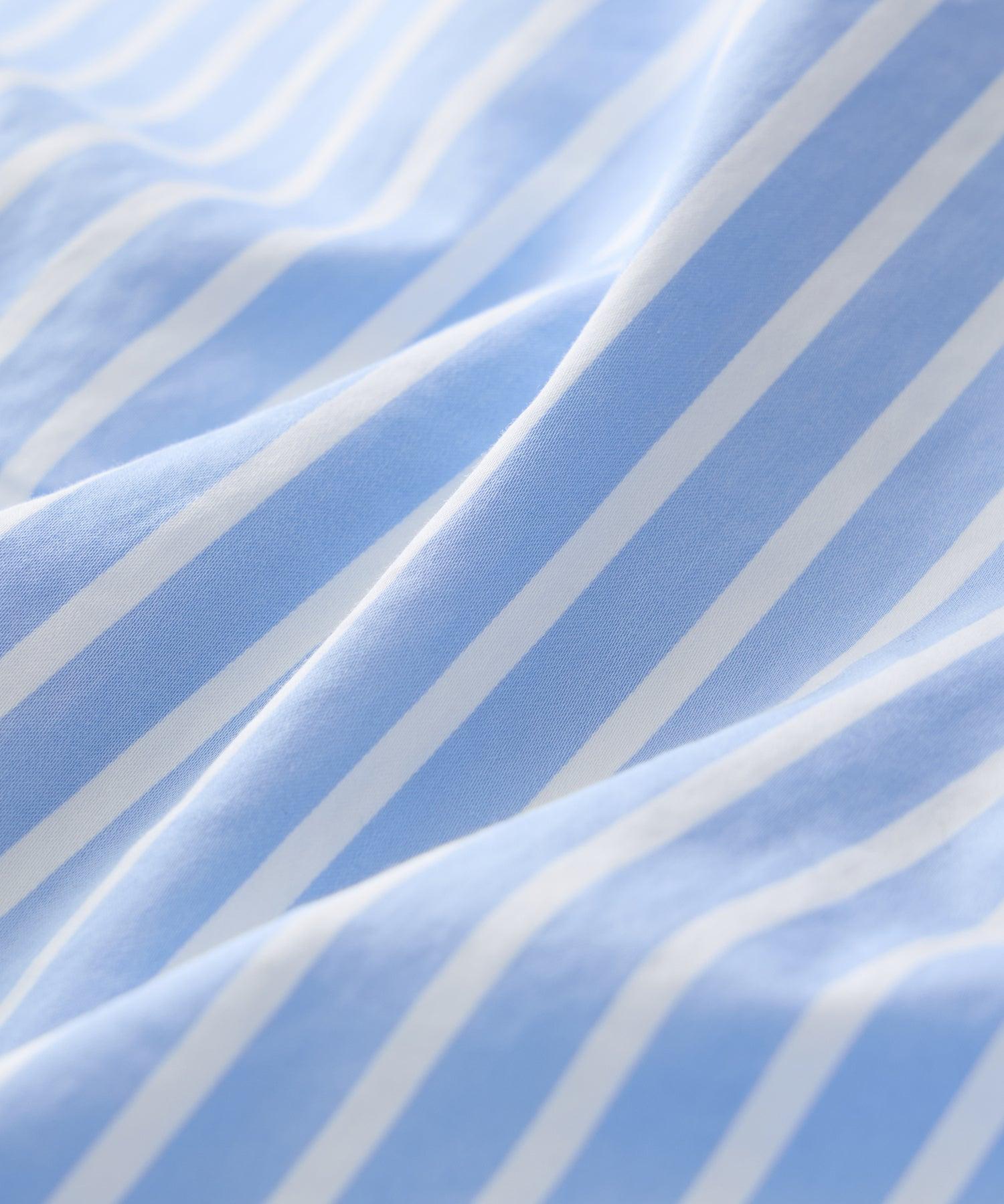 Cropped Poplin Camp Collar Shirt Product Image