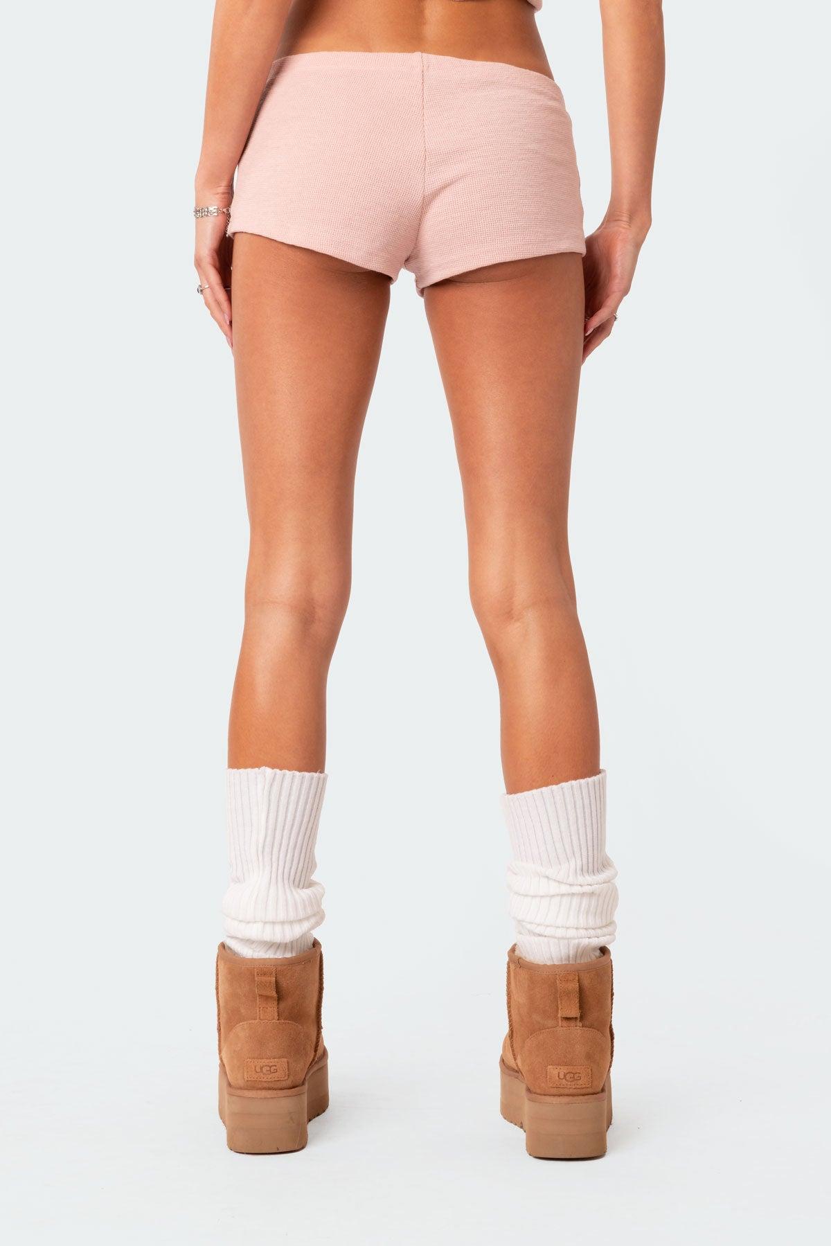 Ella Waffle Micro Shorts Product Image