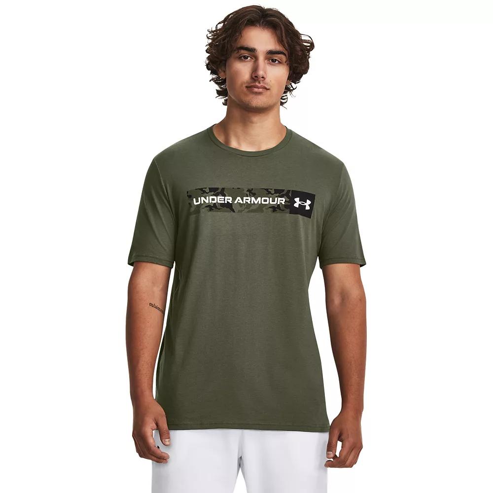 Men's Under Armour Camo Chest Stripe Tee, Size: Large, Marine Od Green Product Image