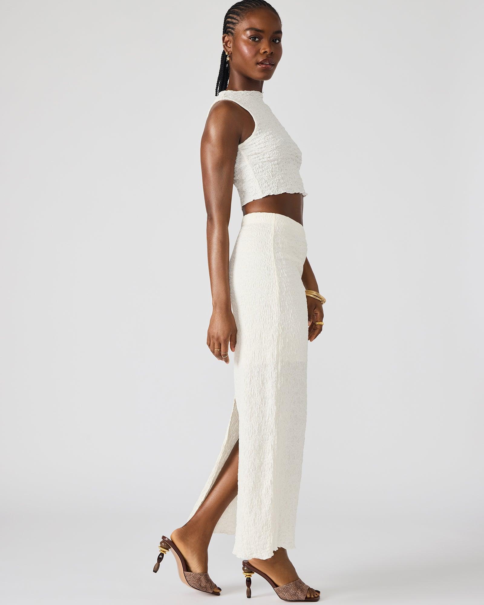 SEASIDE MAXI SKIRT SET CREAM Female Product Image