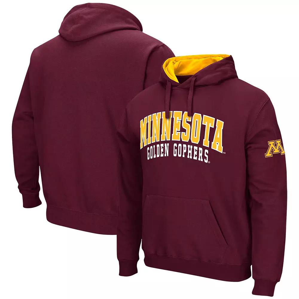 Men's Colosseum Maroon Minnesota Golden Gophers Double Arch Pullover Hoodie, Size: 2XL, Red Product Image