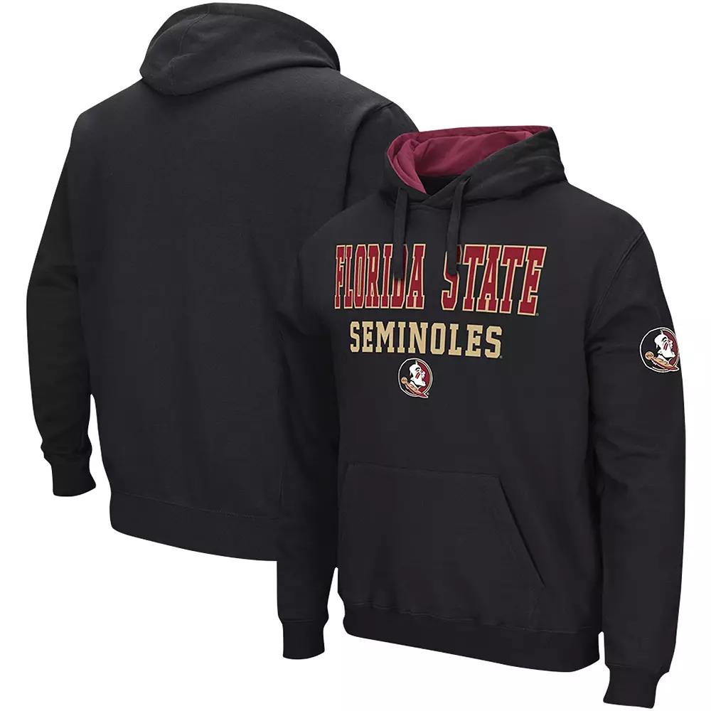 Men's Colosseum Black Florida State Seminoles Sunrise Pullover Hoodie,  Product Image