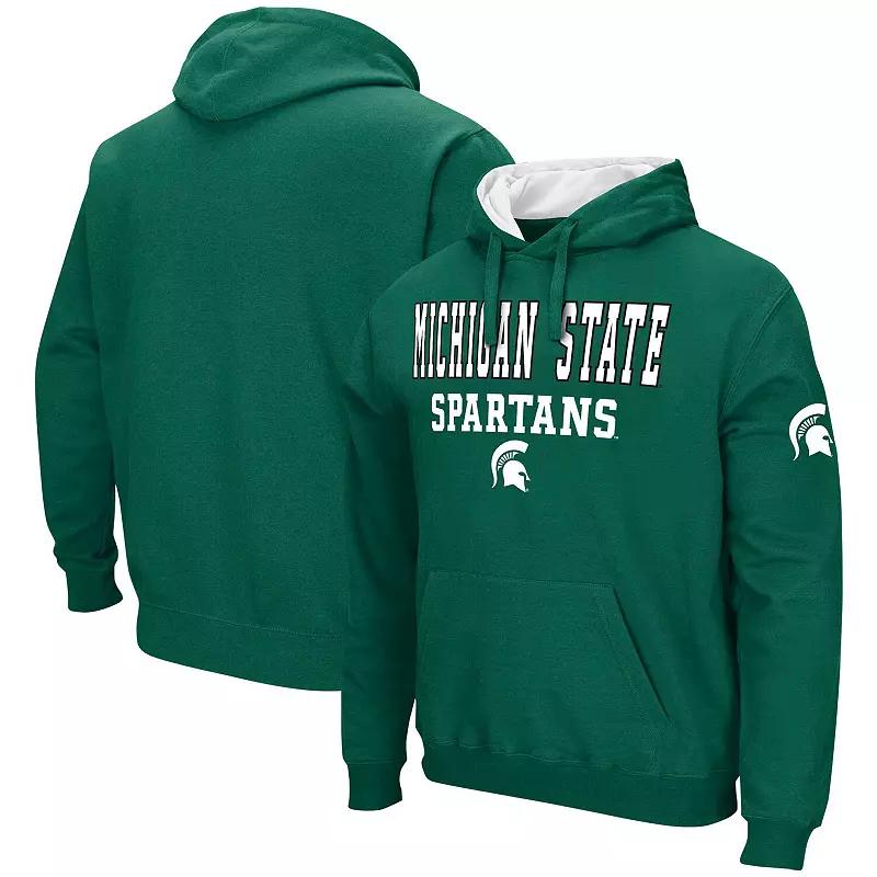 Men's Colosseum Green Michigan State Spartans Sunrise Pullover Hoodie,  Product Image