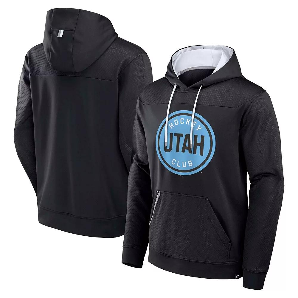 Men's Fanatics Black Utah Hockey Club Defender Pullover Hoodie,  Product Image