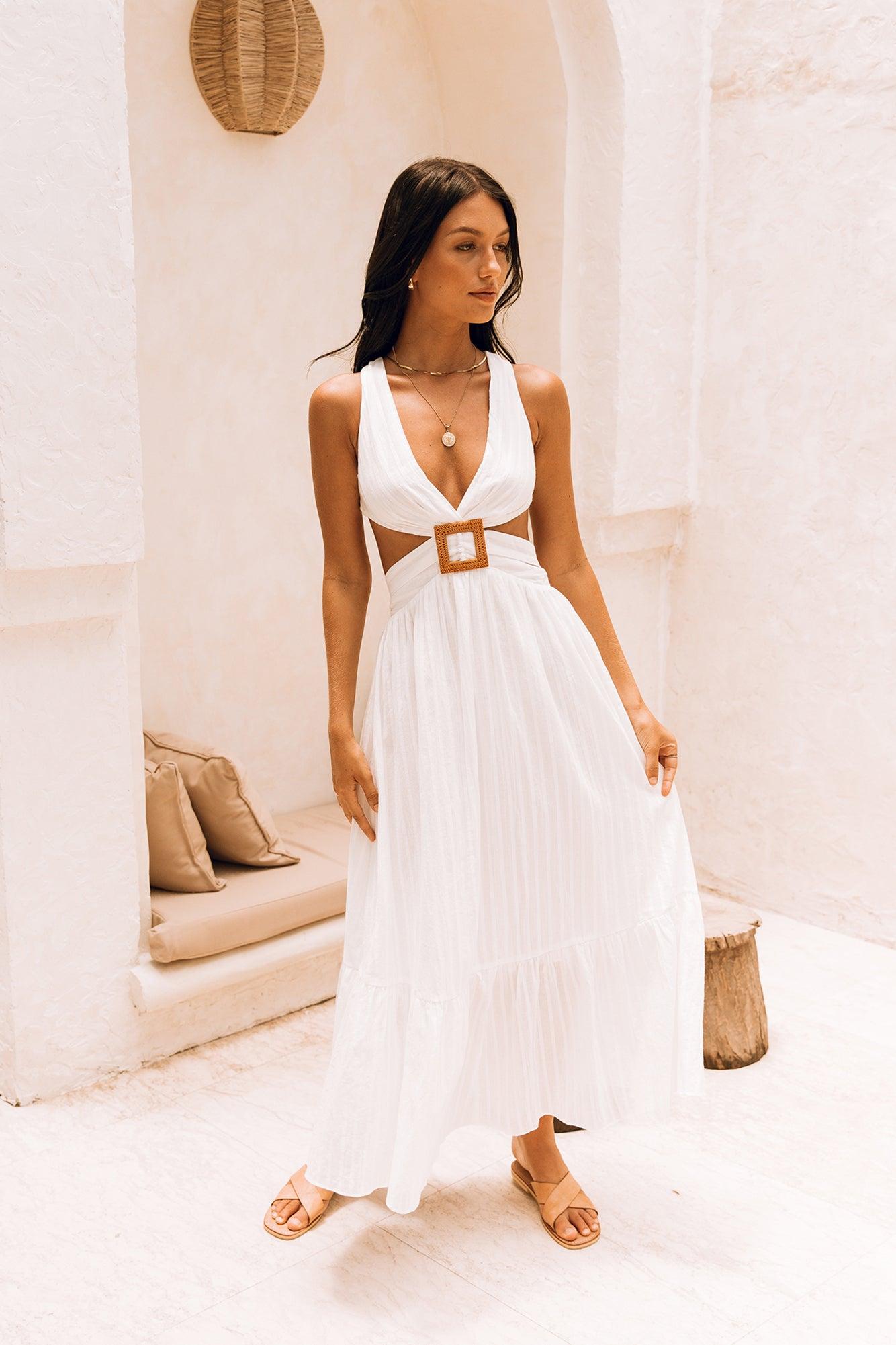 Speak Your Word Maxi Dress White Product Image