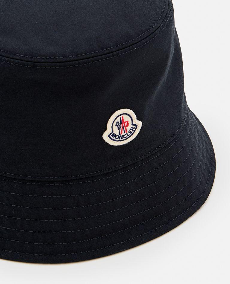 MONCLER Logo Patch Bucket Hat In Black Product Image