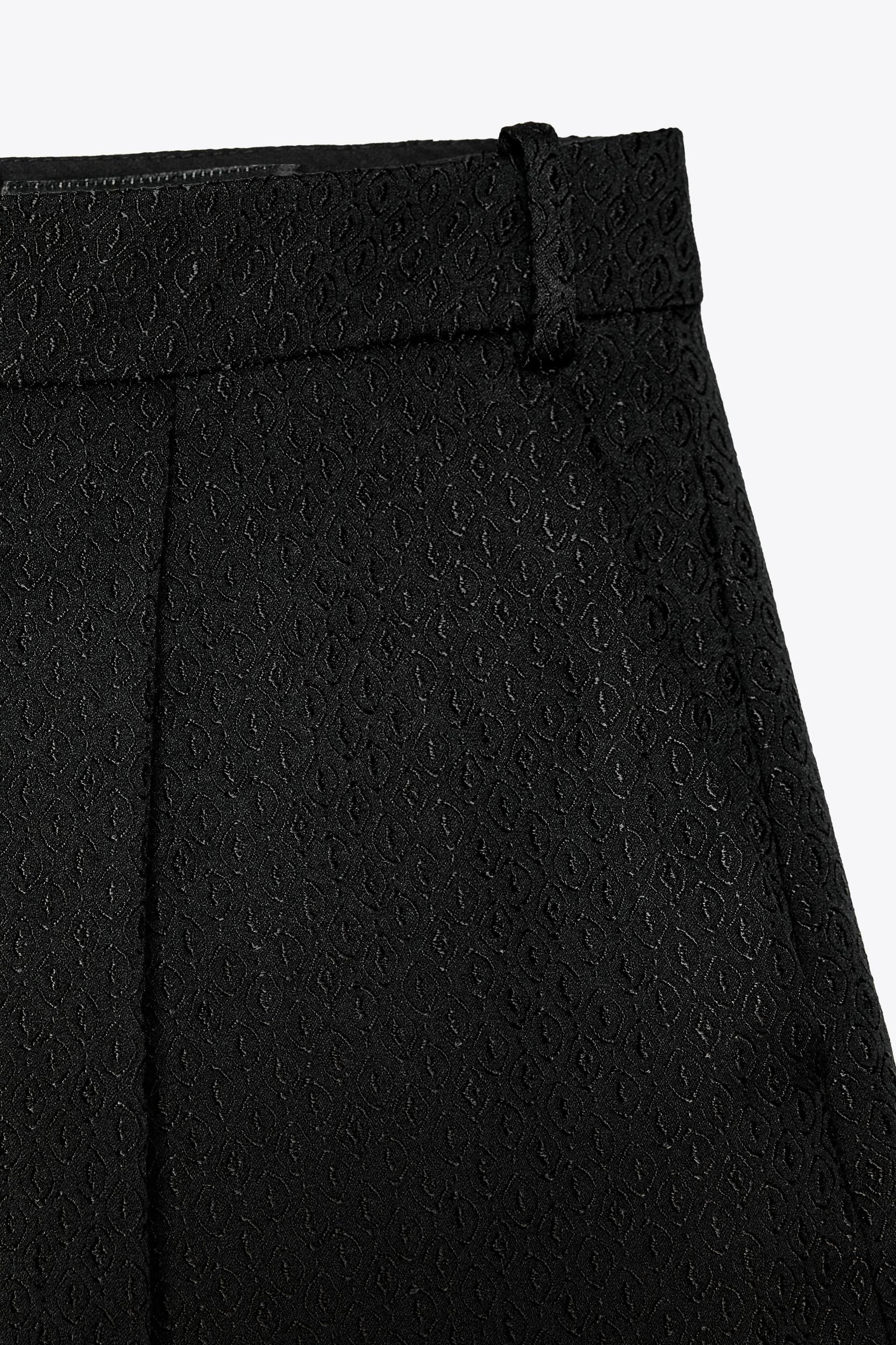 ZW COLLECTION JACQUARD PLEATED PANTS Product Image