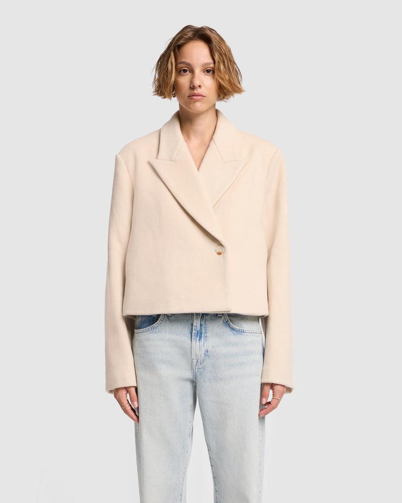 Cropped Wool Jacket Product Image