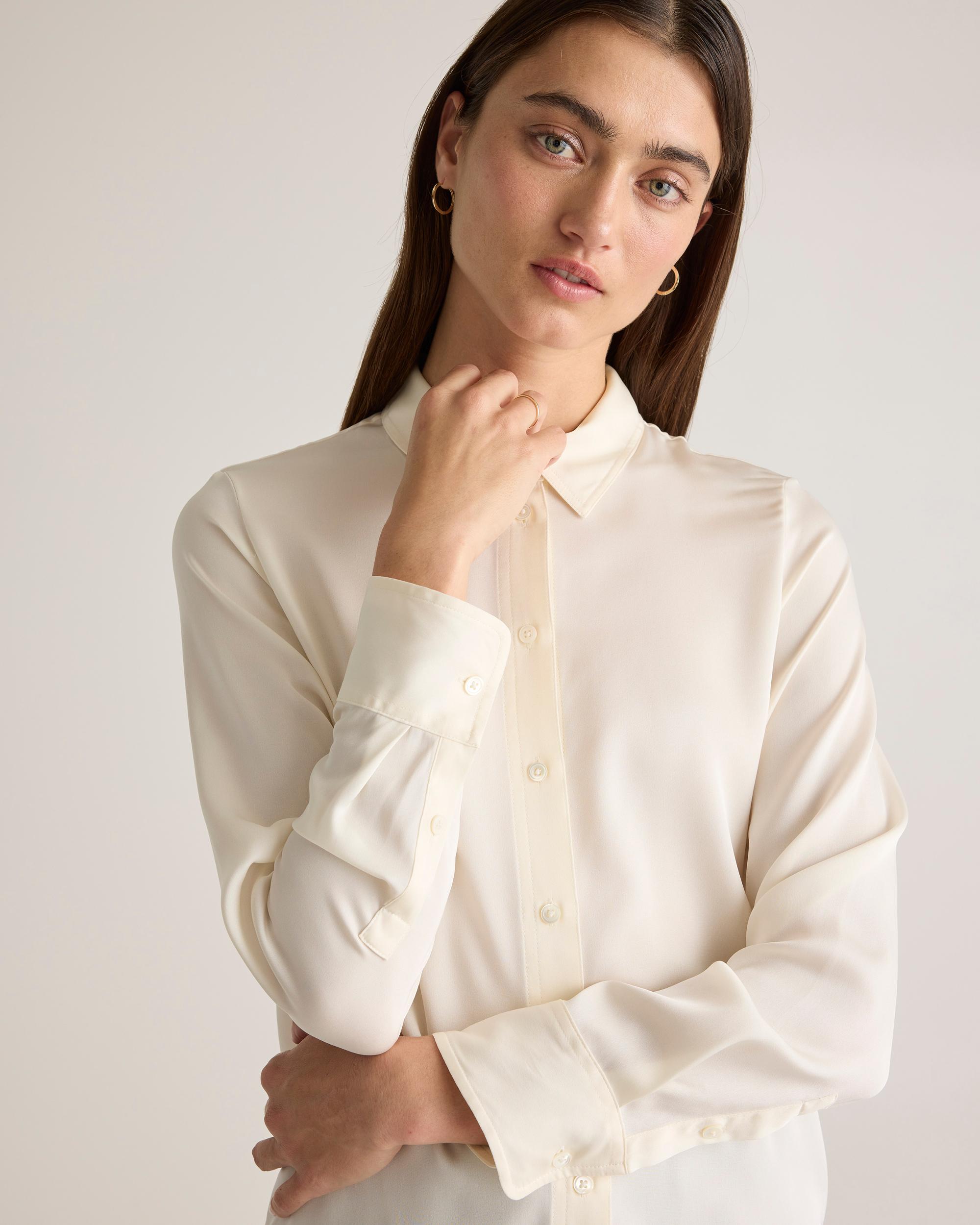 Quince | Women's 100% Washable Silk Stretch Blouse Product Image