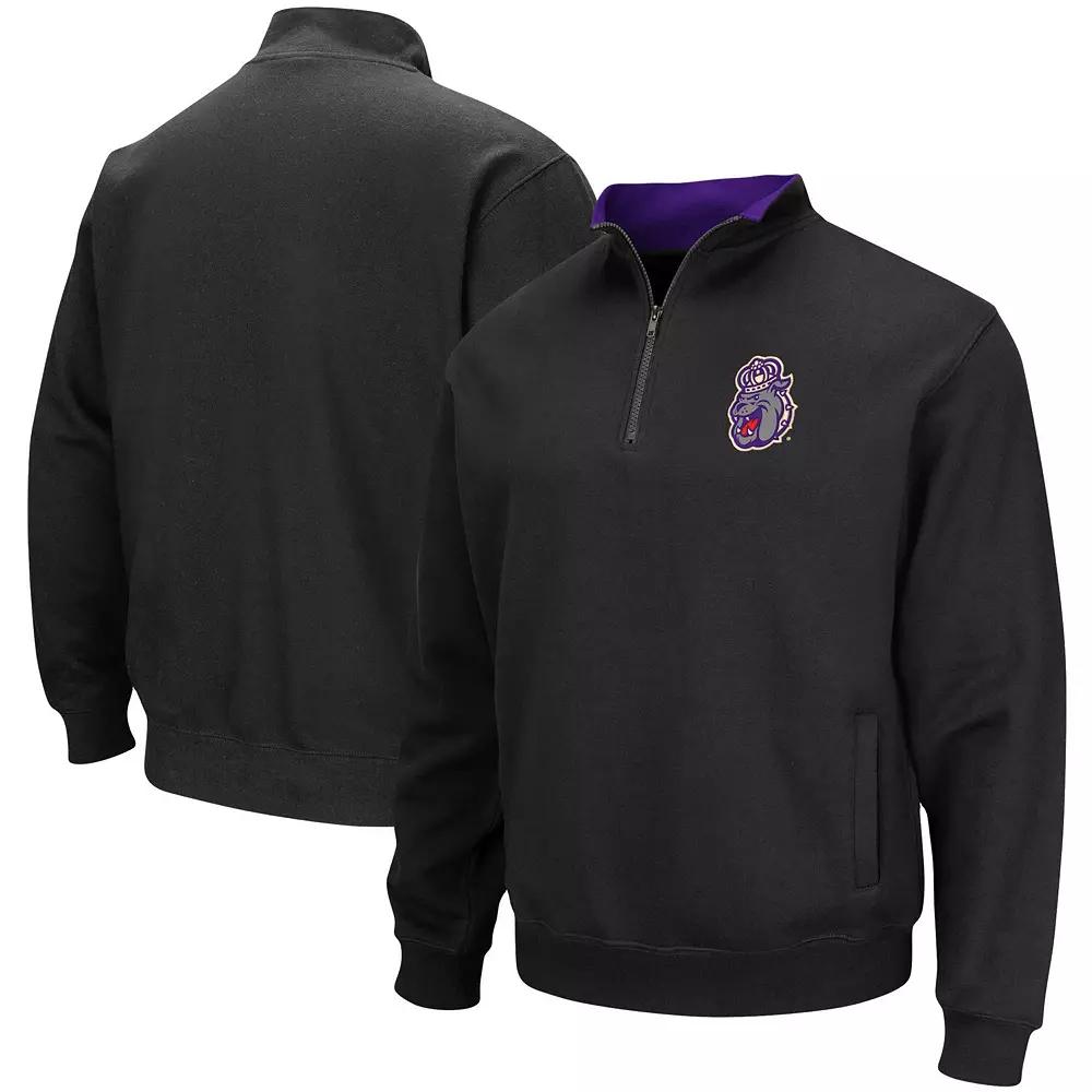 Men's Colosseum Black LSU Tigers Big & Tall Tortugas Quarter-Zip Jacket,  Product Image