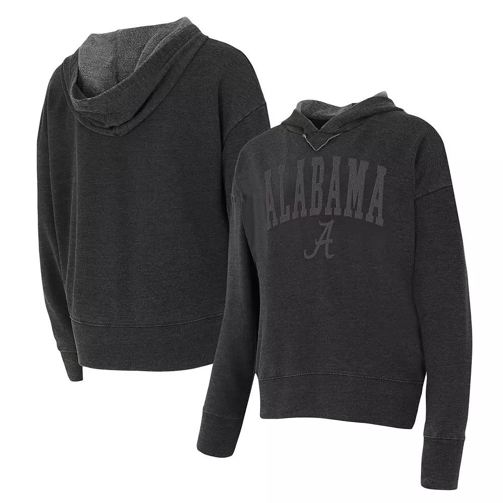 Women's Concepts Sport Charcoal Alabama Crimson Tide Volley Long Sleeve Hoodie T-Shirt,  Product Image