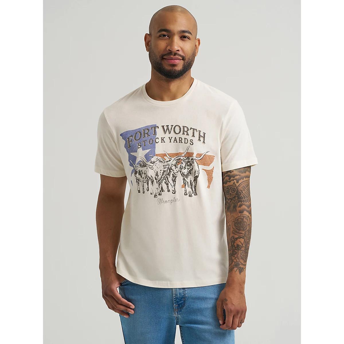 Men's Buffalo Graphic T-Shirt in Pale Gold Product Image