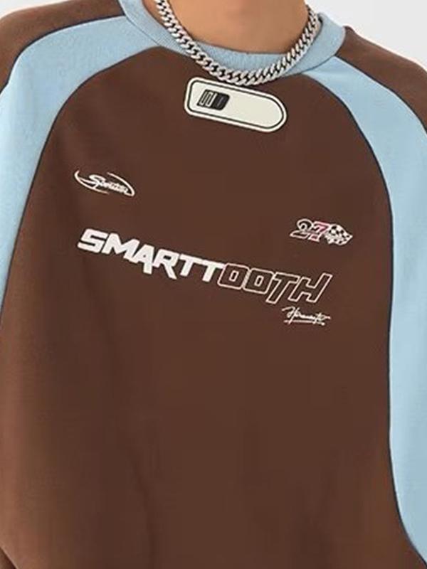 Vintage Print Raglan Sweatshirt Product Image