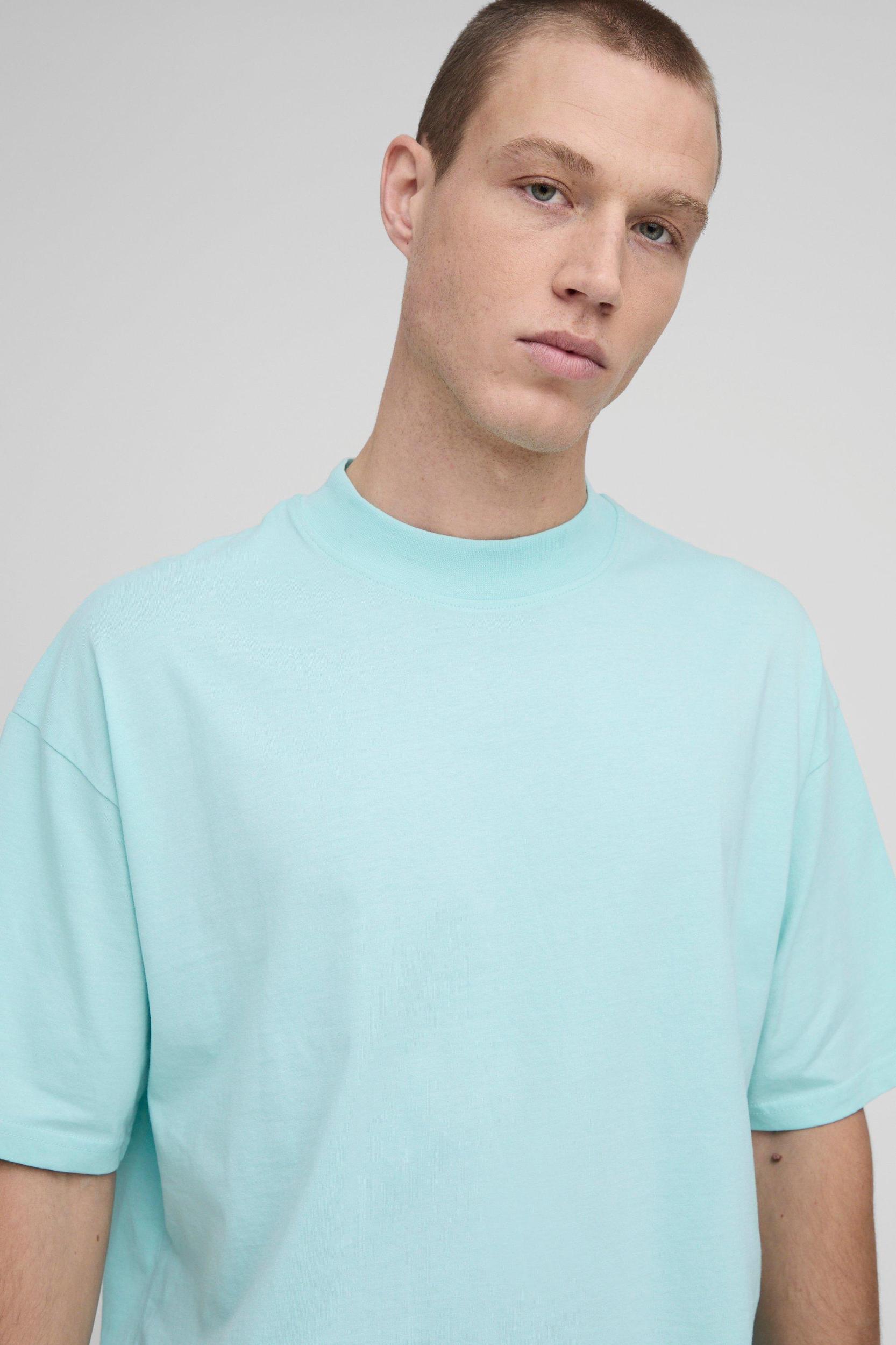 Oversized Boxy Extended Neck T-shirt | boohooMAN USA Product Image