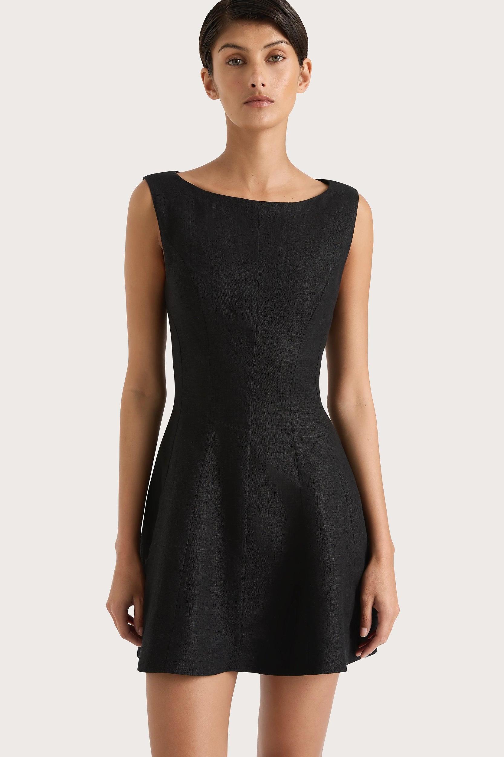 Cerise Mini Dress Black - Final Sale Product Image
