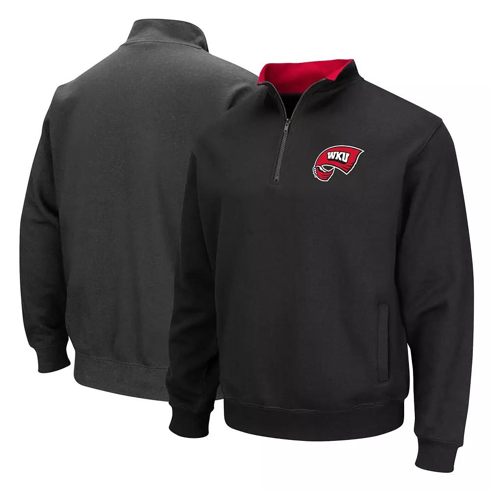 Men's Colosseum Black Western Kentucky Hilltoppers Tortugas Quarter-Zip Sweatshirt, Size: XL, Wkn Black Product Image