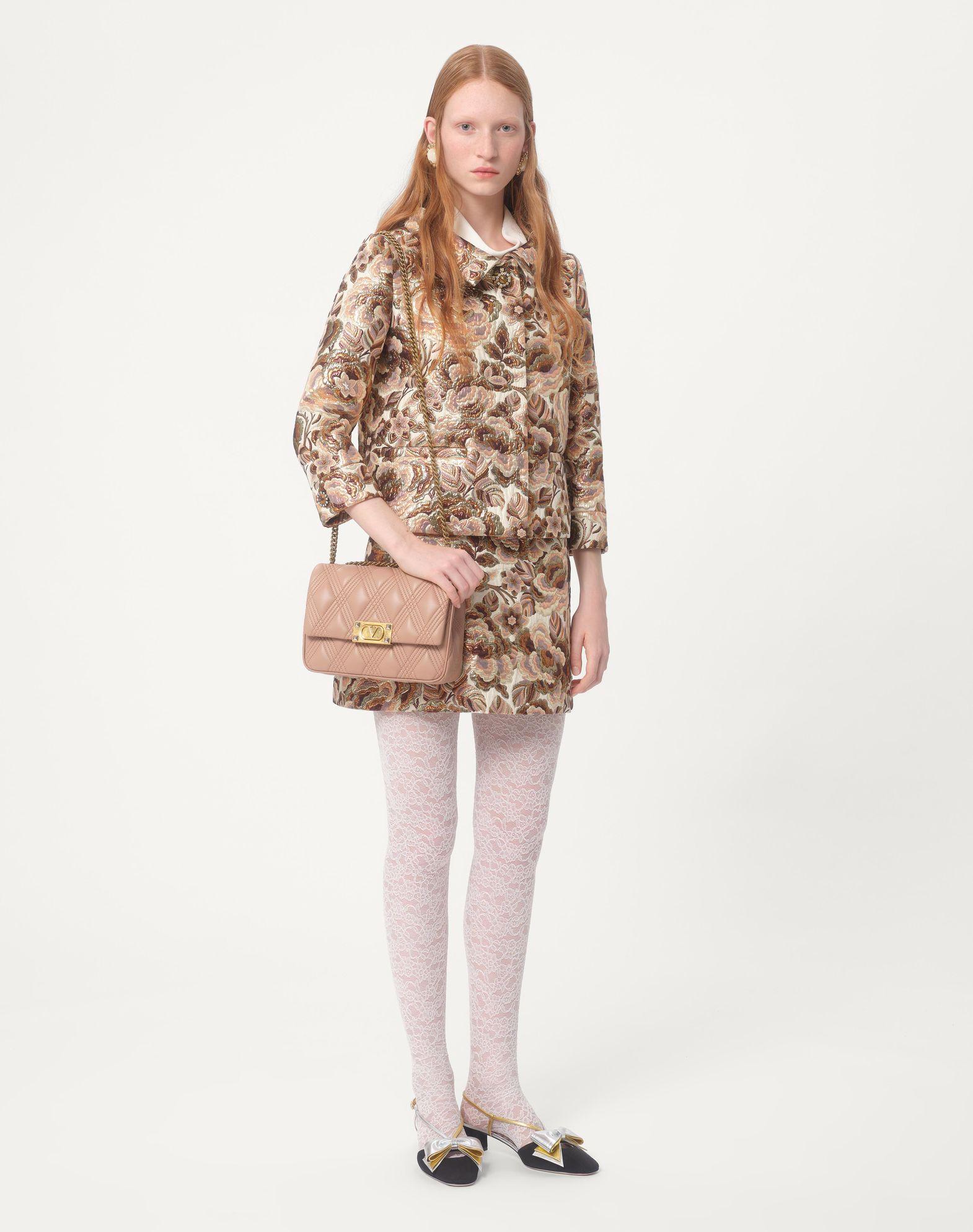 Valentino Garavani Quiltie 67 Medium Shoulder Bag In Quilted Nappa Leather Product Image