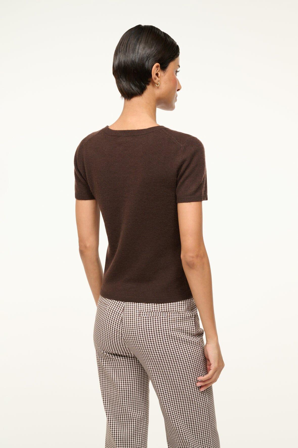 EASY CASHMERE TEE | DARK CHOCOLATE Product Image