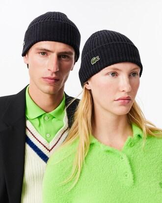 Rib Knit Brushed Wool Beanie Product Image