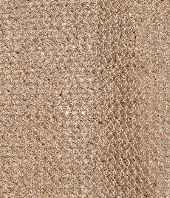 Eileen Fisher Organic Linen Cotton Knit Crew Neck Long Sleeve Sweater Product Image